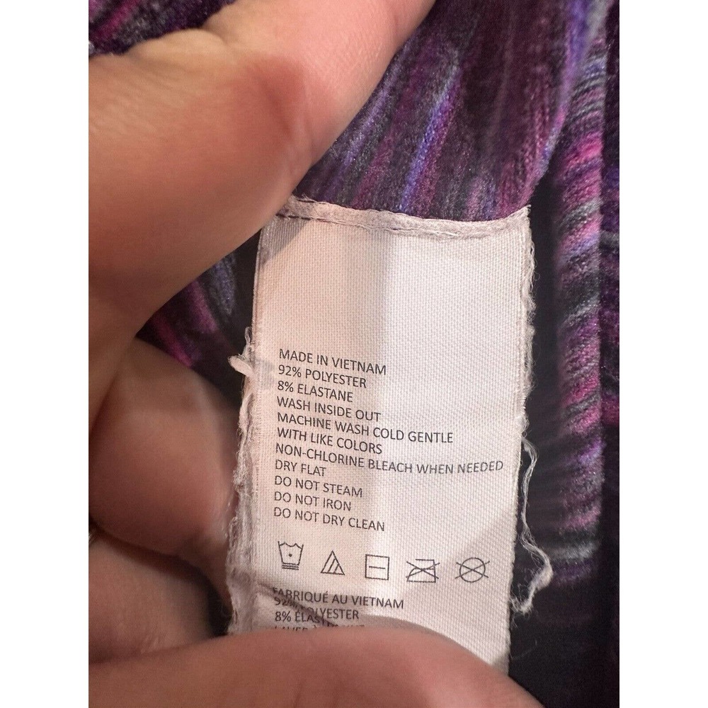 Prana Caraway Grapevine Space Dye Leggings Striped Yoga Pink Womens Size M - Picture 11 of 14